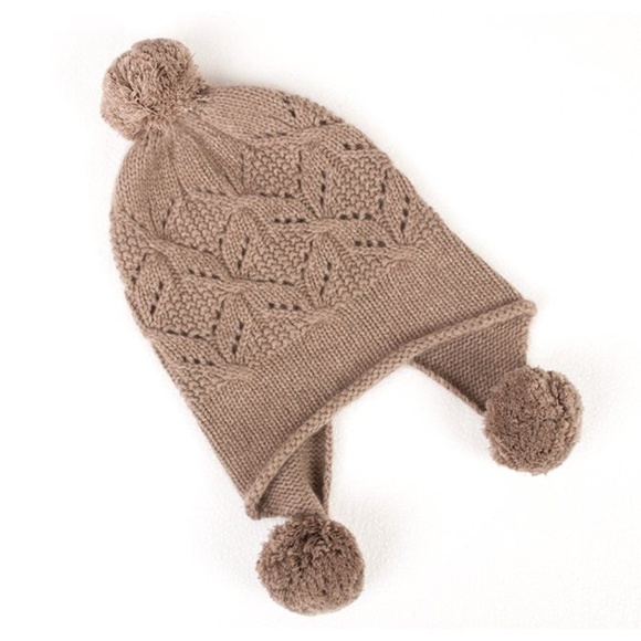 100% Cashmere Beanie Hat for Women.Winter Hat. main image 4